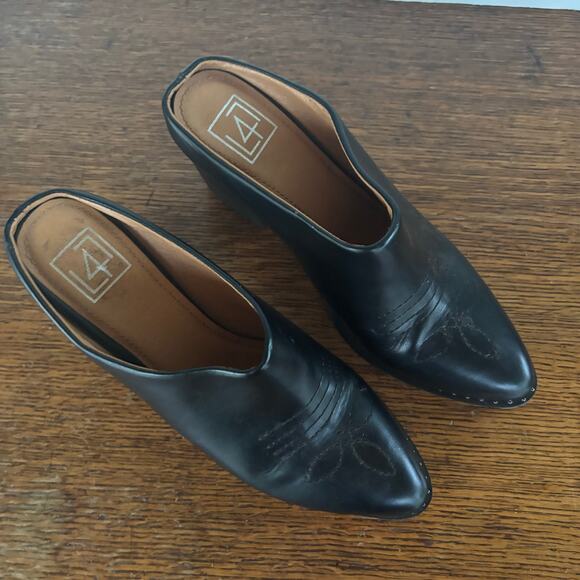 L4 Cowboy Boot Heeled Slides/Mules Size 10 - Picture 2 of 5